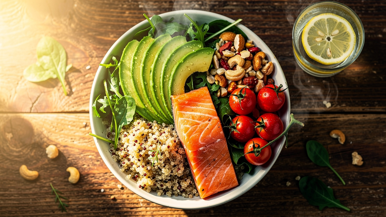 Zbilansowany posiłek bogaty w składniki odżywcze