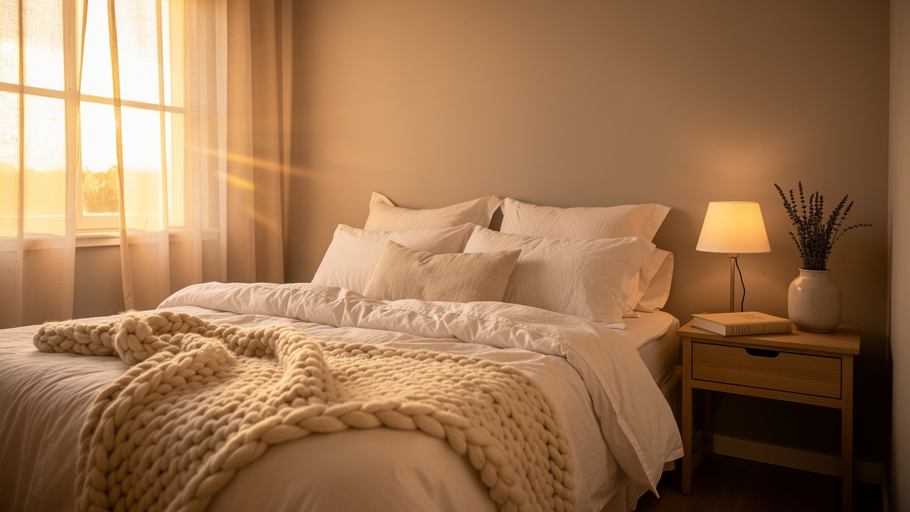 Przytulna sypialnia sprzyjająca zdrowemu snowi