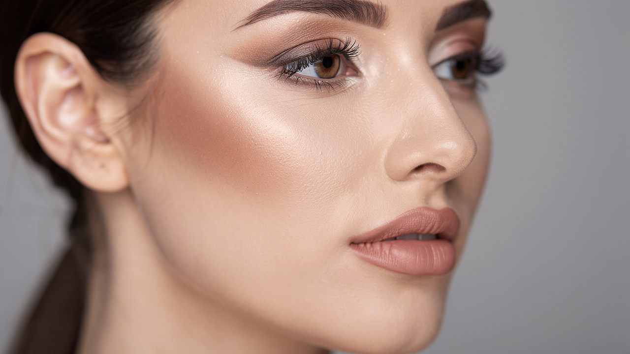 Konturowanie twarzy tworzące trójwymiarowy efekt na zdjęciach